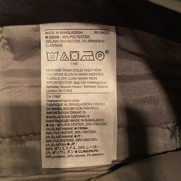 Banana Republic Ryan Pant in Grey Black Dot EUC - Picture 7 of 8